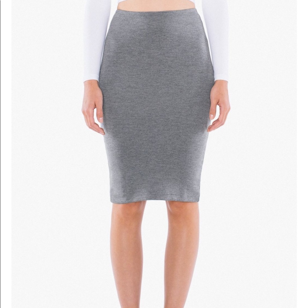 NWOT American Apparel Ponte Knee Length Skirt